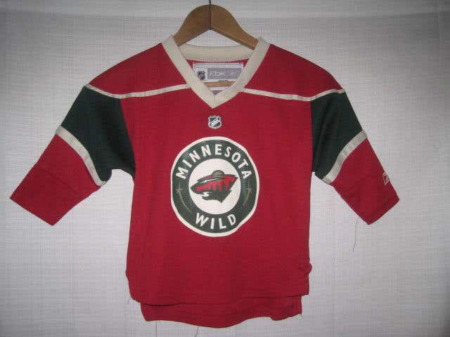 Minnesota Wild Reebok Hockey Jersey kids boys Toddler 2T-4T red