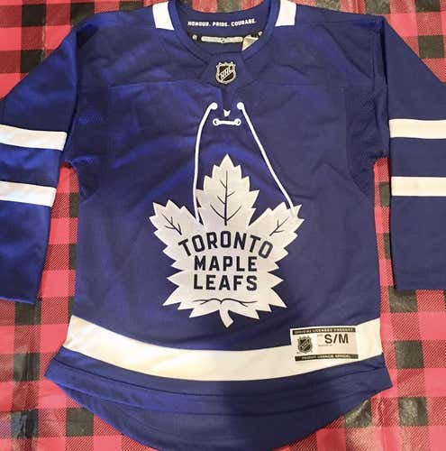 Toronto Maple Leafs Fanatics NHL Youth Kids S/M Blue Home Jersey