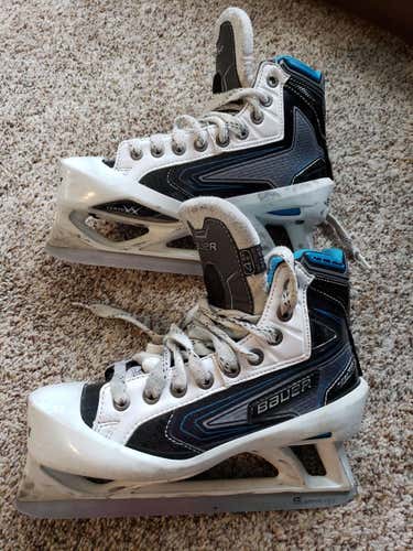 Bauer Reactor 9000 Goalie Skates Junior Size 4.5