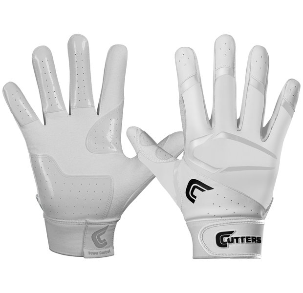 CUTTERS POWER CONTROL YOUTH BASEBALL SOFTBALL BATTING GLOVES SMALL PAIR WHITE BLK BRAND NEW HTF SET
