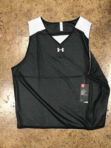 Under Armour Black/White Pinnie - EXTRA LARGE