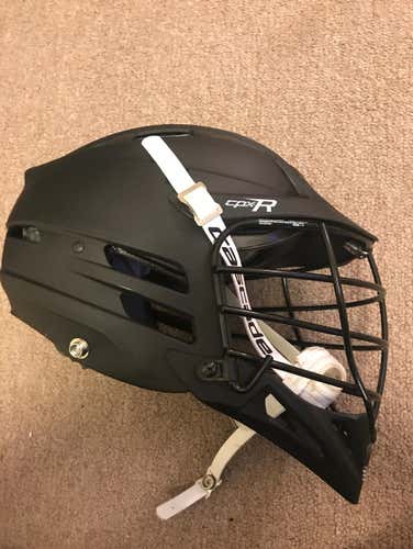 Slightly Used. Matte Black Adult CPX-R Helmet.