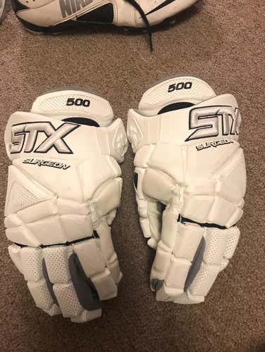 Used STX Surgeon 500 White Gloves