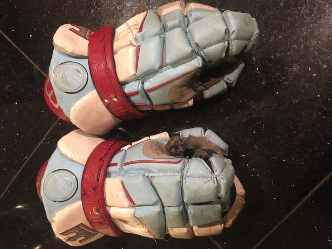 Well Used Lacrosse Gloves