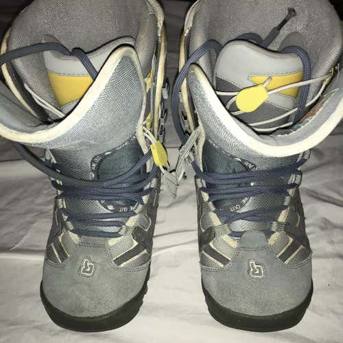 Burton Moto Bone Out Women’s 8.5 Blue Snowboard Boots