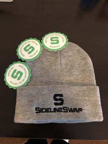 Gray SidelineSwap Beanie Fall Winter (One Size Fits All)