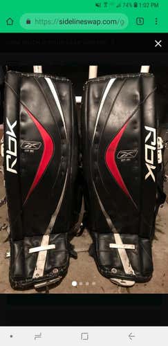 Reebok Premier II 8k Goalie Leg Pads Senior Pro Stock 37  pad !!! SALE !!!