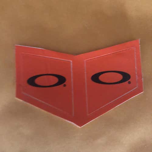 Orange Oakley Visor Decals/Stickers