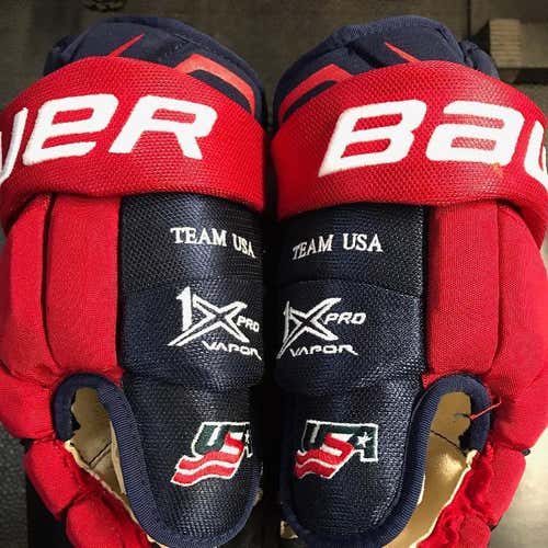 USA HOCKEY Bauer Vapor 1X Pro Gloves Senior Pro Stock
