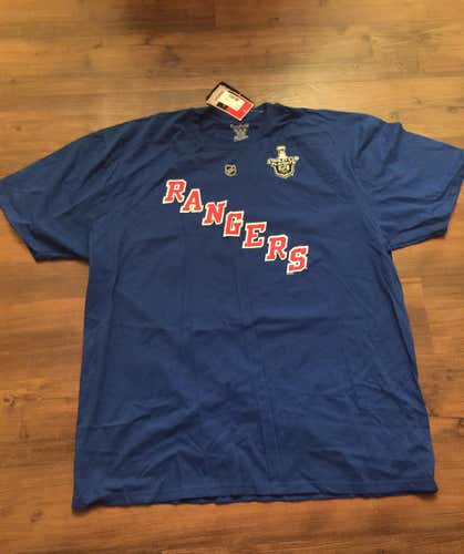New York Rangers Dominic Moore Stanley Cup Finals Jersey Shirt XXL Reebok