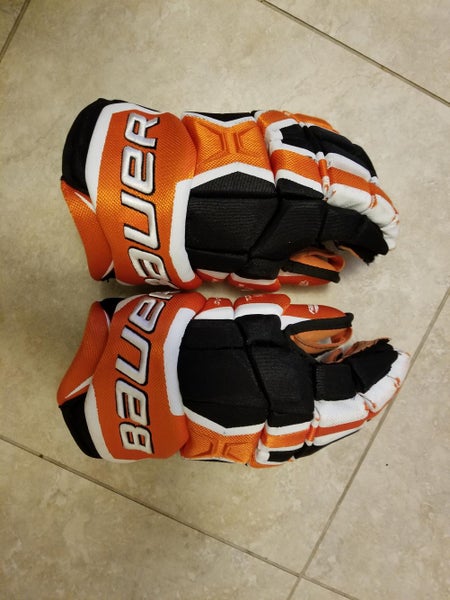 Bauer Supreme TotalOne MX3 Gloves Senior Black/Orange 14in