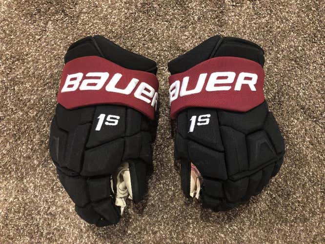 Arizona Coyotes Bauer Supreme 1S Gloves Senior Pro Stock