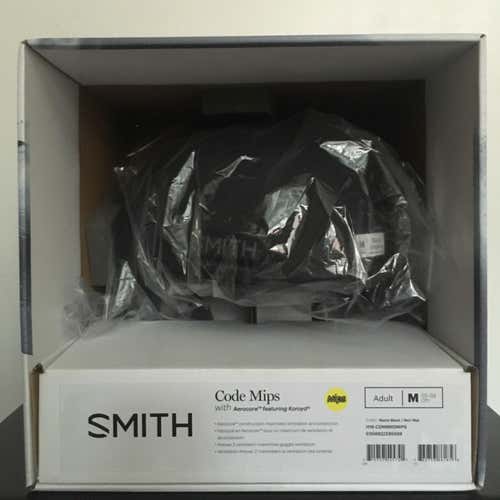 New Matte Black Smith Code Mips Helmet in box