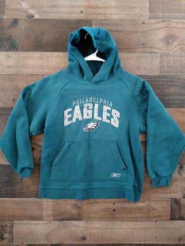 Reebok NFL Football PHILADELPHIA EAGLES Embroidered Hoodie Sweatshirt