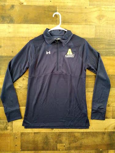 New Ladies Under Armour NCAA ALLEGHENY COLLEGE GATORS Embroidered Quarter Zipper Pullover Jacket