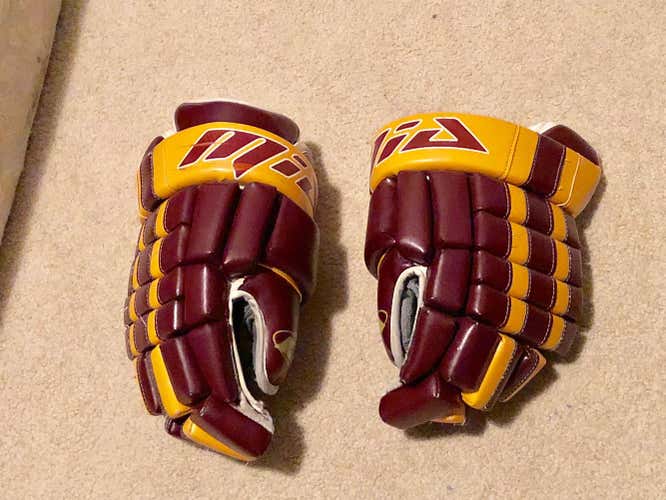 MIA mb22 gloves. 15" Maroon/Gold