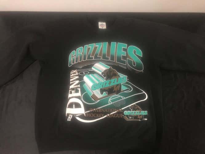 Denver Grizzlies Hockey Vintage 90's Sweatshirt - XL