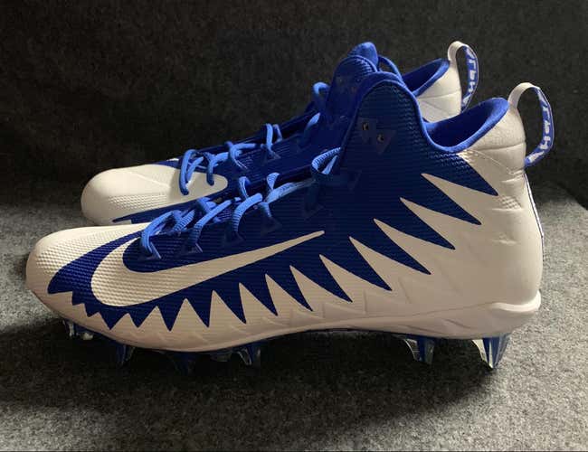 Nike Alpha Menace Pro Mid Football Cleats Game Royal Blue  871451-411