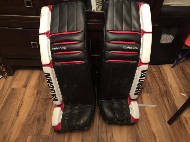 Vaughn Velocity V4 Goalie Leg Pads Pro Stock