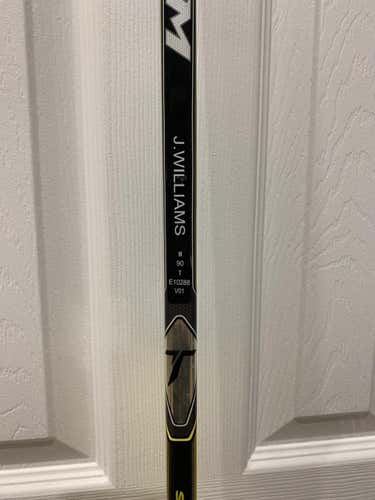 JUSTIN WILLIAMS New CCM Super Tacks Stick Righty Toe Senior Pro Stock