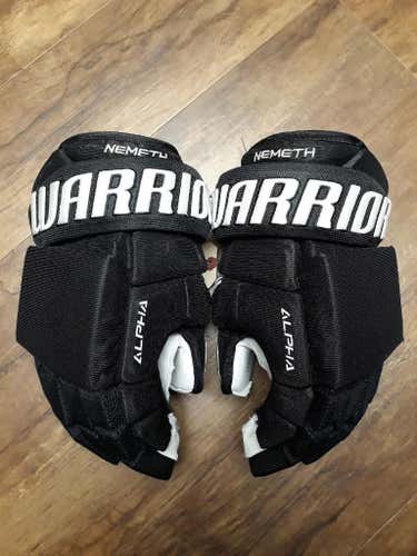 Warrior Alpha Pro Stock Gloves Senior Used once