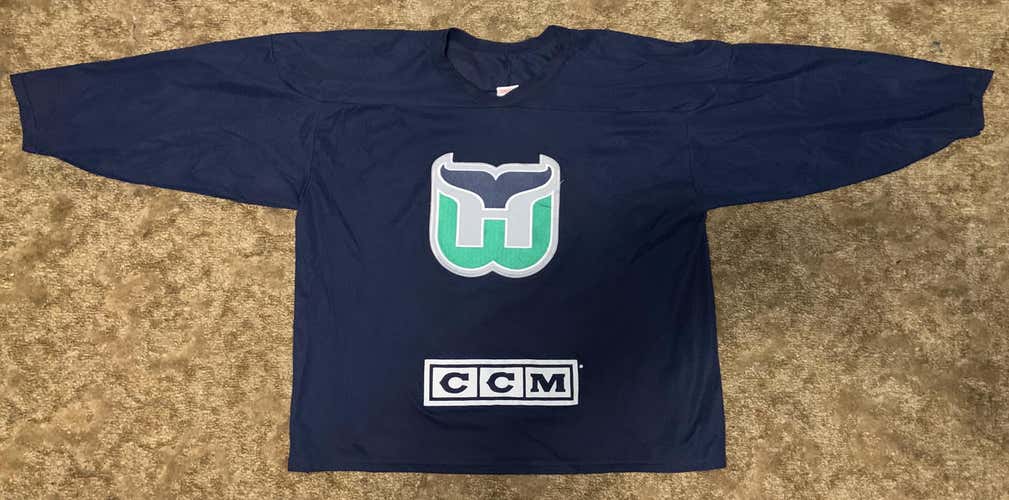 Navy Blue CCM Hartford Whalers Practice Jersey Size XXL