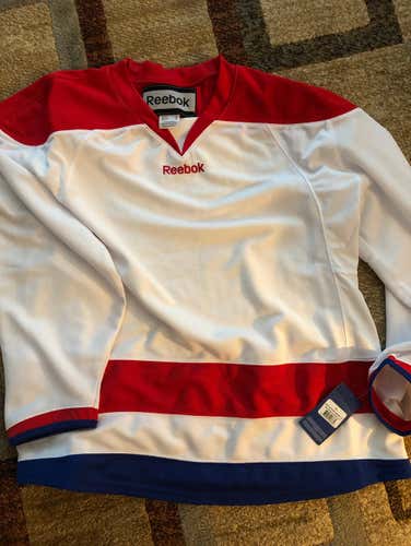 Washington Sr. Reebok Gamewear Wht, XL