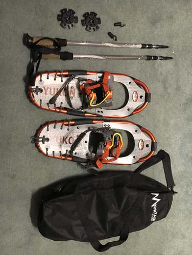 Yukon Charlie's 821 Trail Snowshoes Kit with Ratchet Bindings and Poles - 21