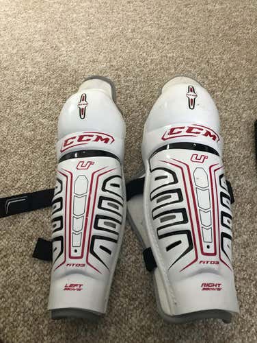 CCM Shin Pads, Senior 15 Inch.