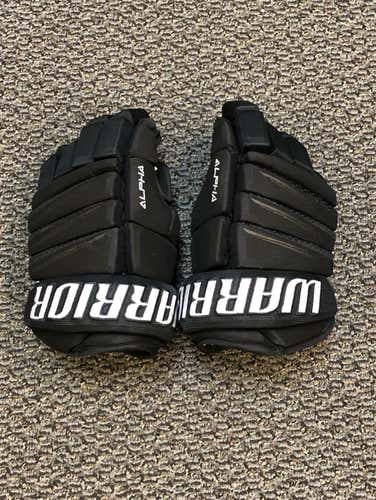 Brand New Warrior Alpha QX3 Sr Gloves Black 15"