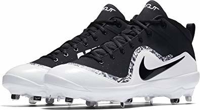 NIKE PRO MIKE TROUT IV 4 FORCE AIR BASEBALL CLEATS 11 METAL SPIKES BRAND NEW ELITE $100 WHITE BLACK