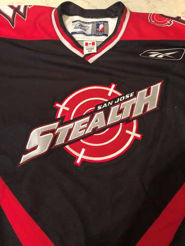 Reebok San Jose Stealth Jersey size 5O