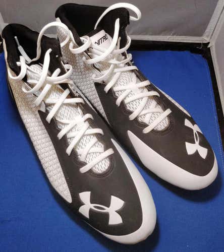 Under Armor Nitro Mid Rise Football/Lacrosse Shoes. Mens Size 14 Brand New