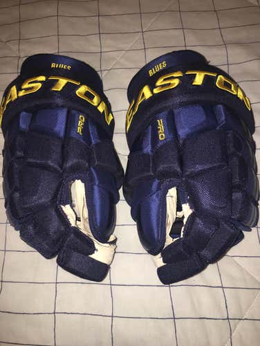 CCM Pro ST. Louis Blues Pro Stock Gloves Size 15”