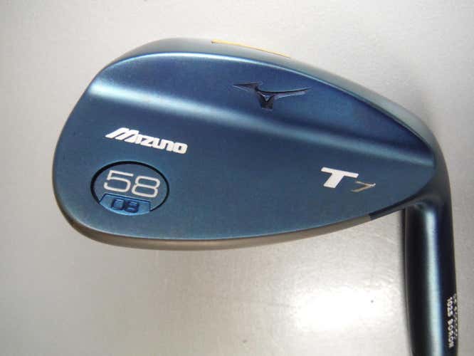 New RH Mizuno T7 Blue Ion Wedge 58-08 Graphite Regular
