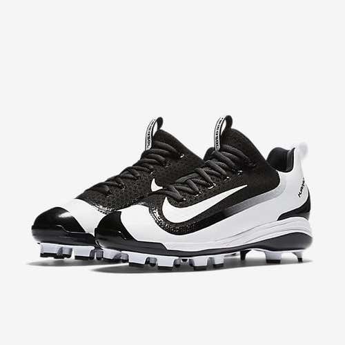 NIKE PRO HUARACHE 2KFILTH ELITE BASEBALL CLEATS 11 SPIKES BRAND NEW BLACK WHITE MOLDED HTF RARE 11.0