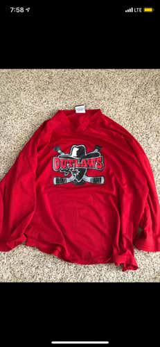 Red And Black Outlaw Hockey Jerseys (2)