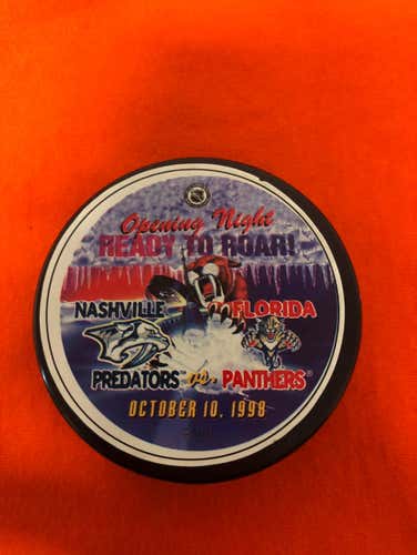 Opening Night Nashville Predator Puck