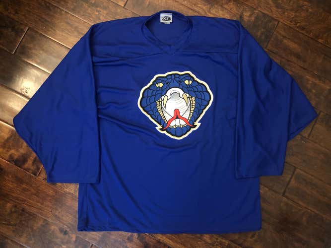 Custom OT Sports SPHL Columbus Cottonmouths Goalie Cut Jersey Sz 56