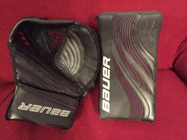 Bauer Goalie Glove & Blocker Regular Senior Pro Stock