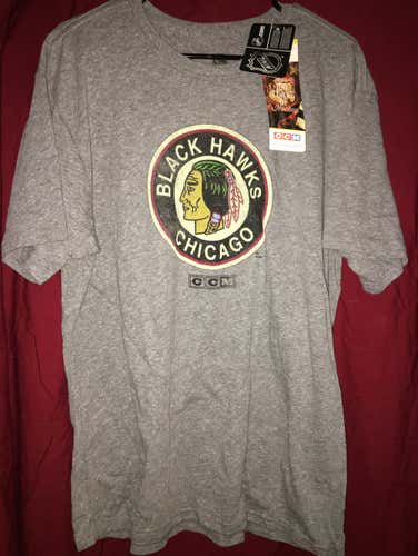 New Chicago Blackhawks CCM NHL Hockey T-Shirt Size XL