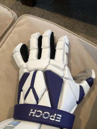 White/Purple Epoch Gloves- Never Used
