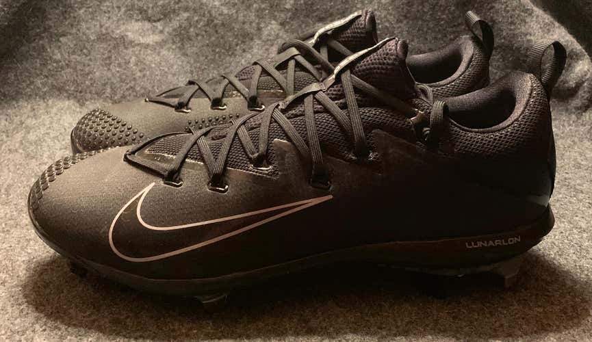 Nike Lunar Vapor Ultrafly Elite Mens Baseball Cleats Black 852686-010 Size 11.5