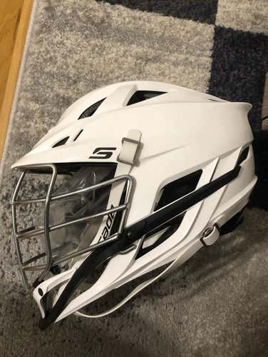 Cascade S Helmet All White With Chrome Mask