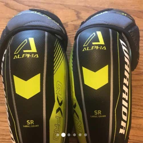 Warrior Alpha QX Pro Elbow Pads Senior Large