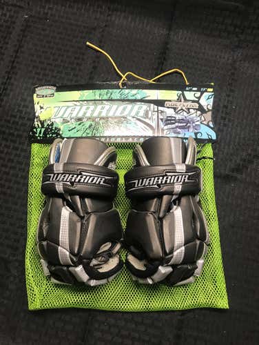 New With Tags Warrior Rockstar 13” Gloves Black & Silver