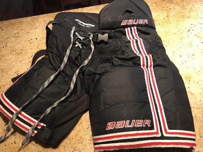 Bauer Supreme One80 Pants Red and White trim