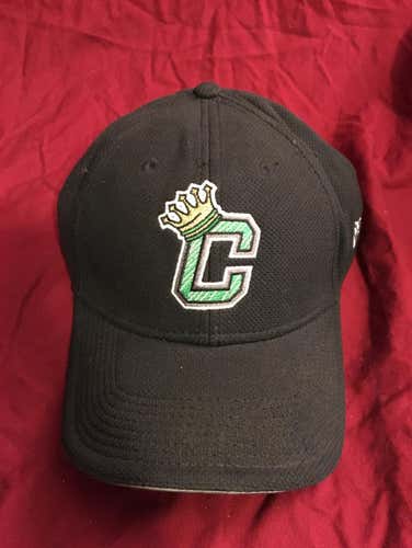 Game Used Worn Clinton LumberKings MiLB New Era Baseball Hat Size M/L
