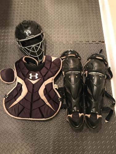 Black Under Armour Catchers Protection