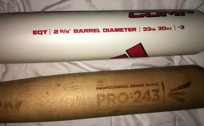 Bat Pack ! Adidas Aero Burner & Easton Pro Maple Wood